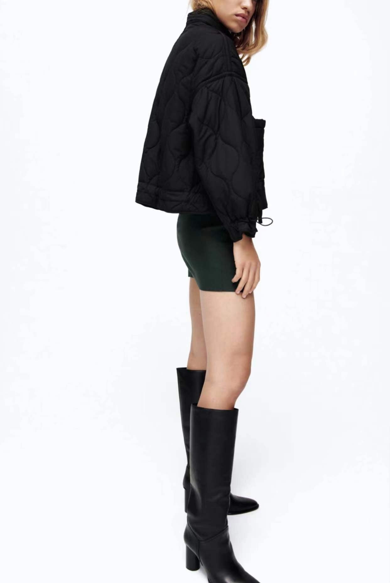 Ladies Warm Short Solid Tricolor Jacket - Bellarte Enchanté Ladies Warm Short Solid Tricolor Jacket
